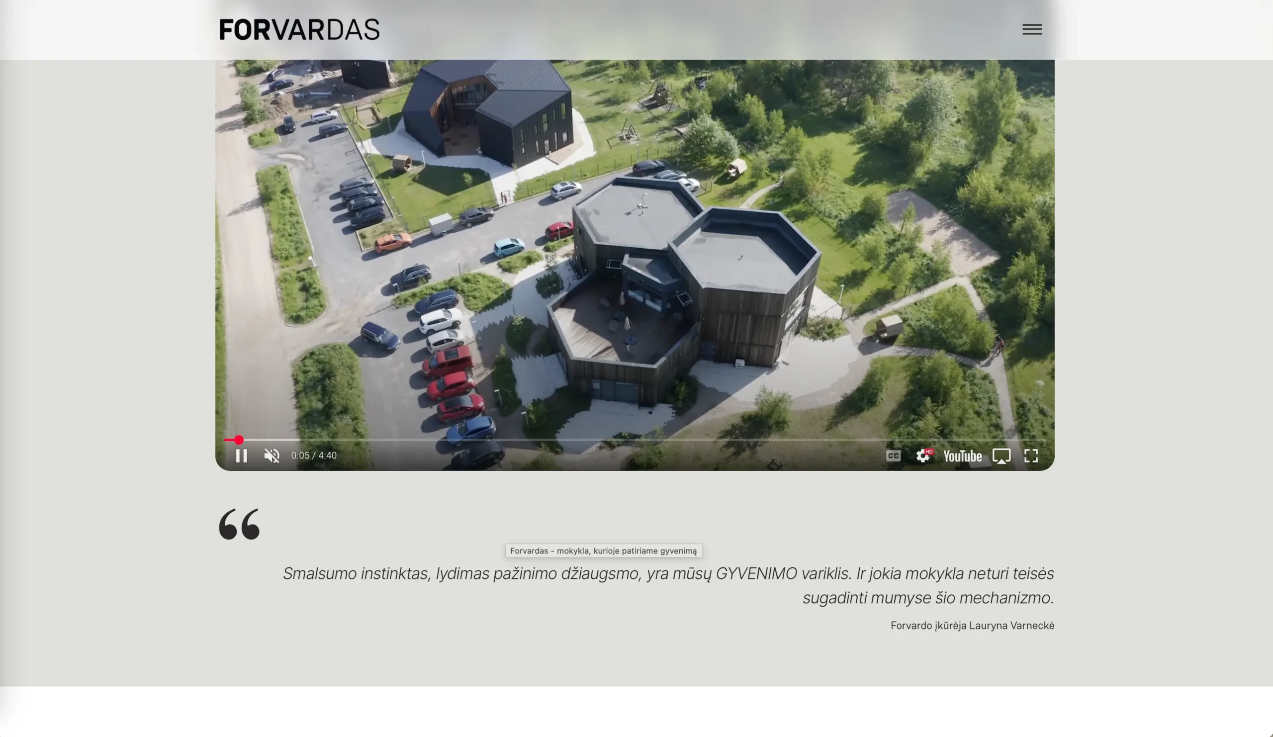 forvardas website redesign