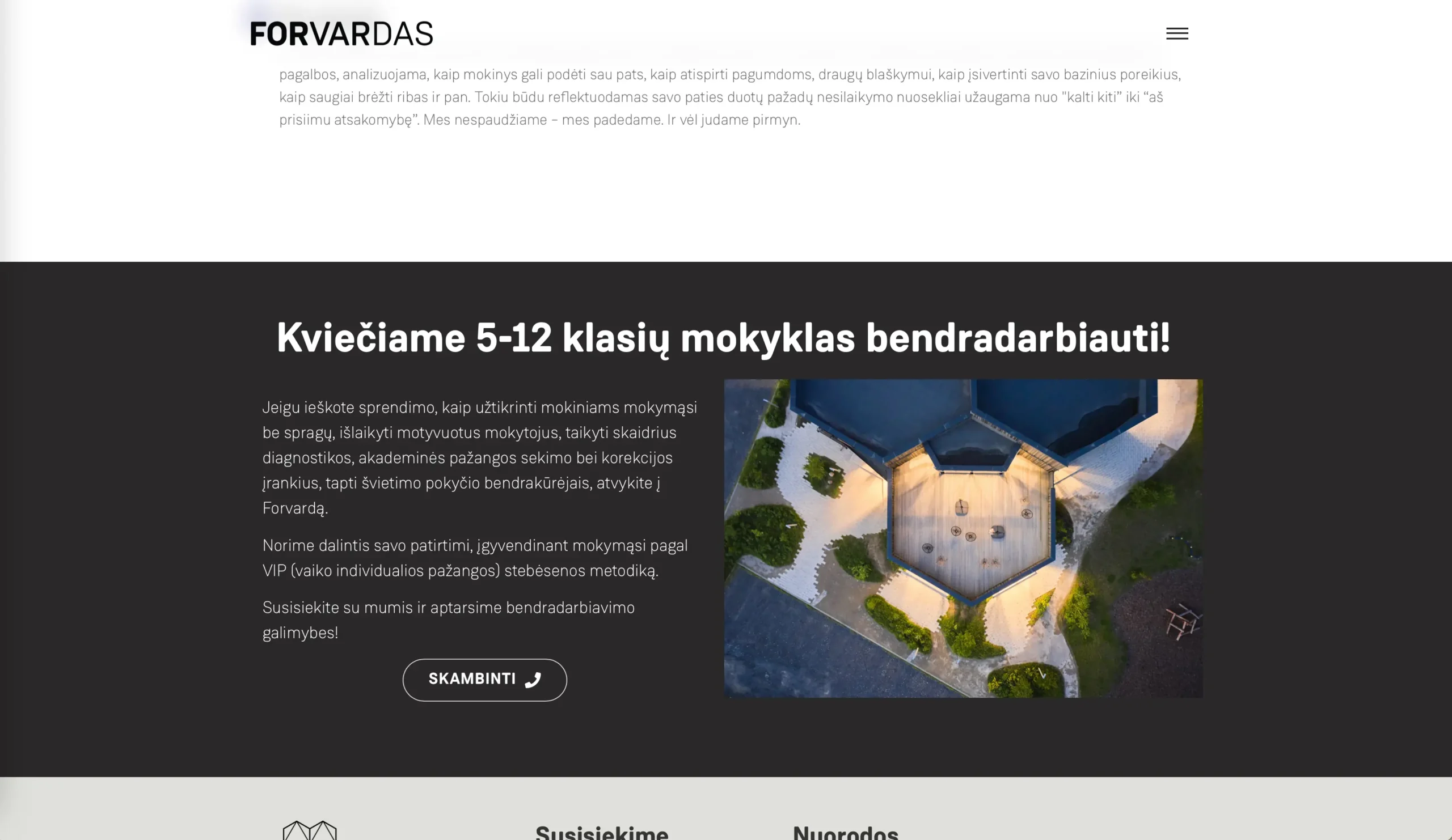forvardas website redesign