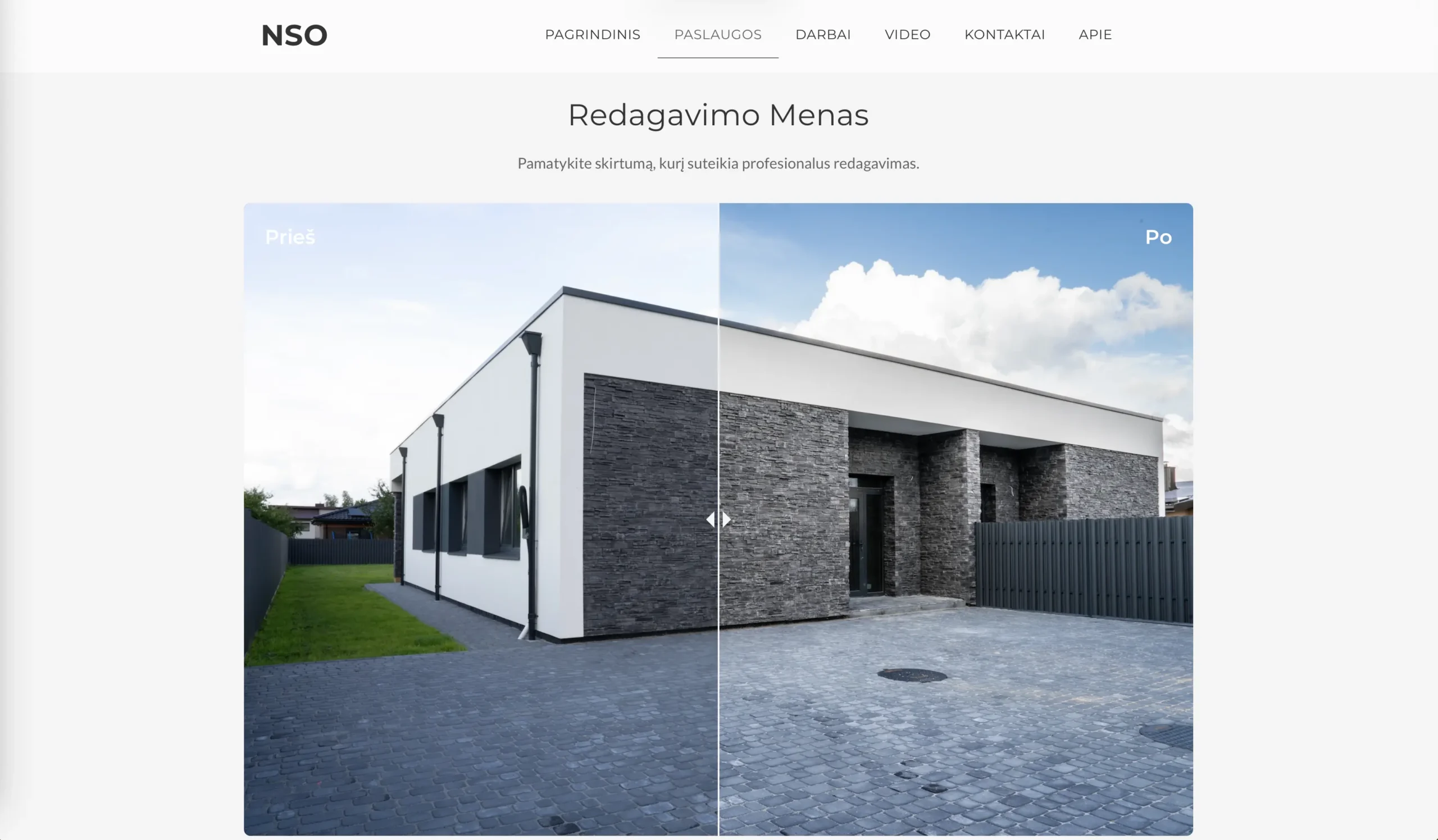photographer portfolio website