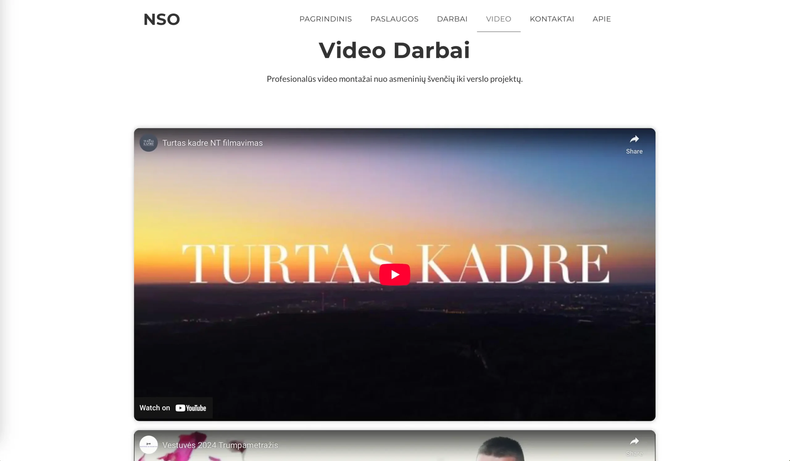 photographer portfolio website